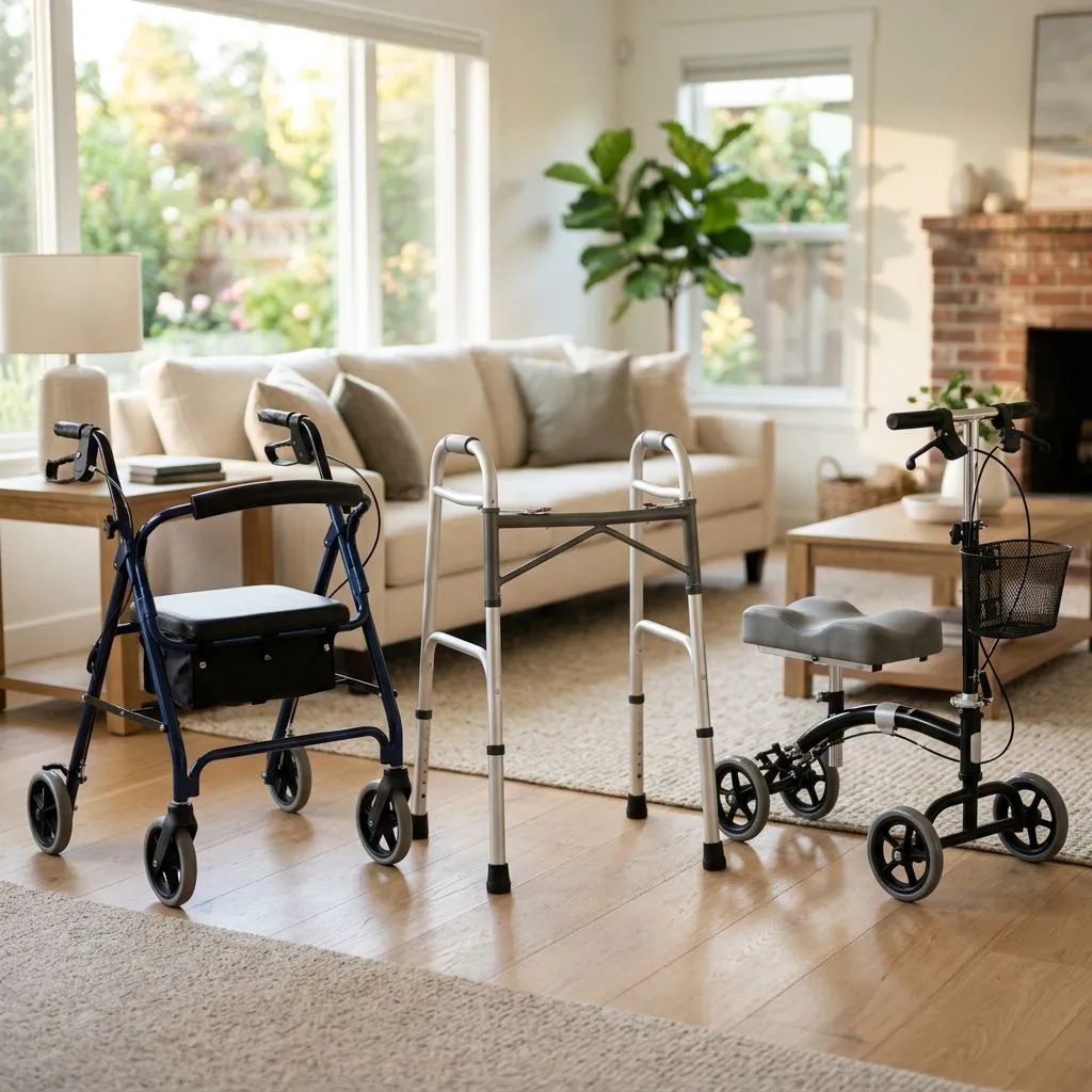 Knee Walker vs Rollator vs Standard Walker: Which Mobility Aid Fits Injury Recovery or Long-Term Use?